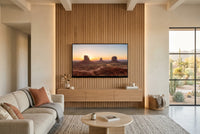 Behind the TV — Wood Slat Wall Package