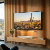 Behind the TV — Wood Slat Wall Package