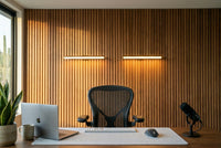 Home Office Feature Wall — Wood Slat Wall Package