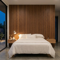Bedroom Feature Wall — Wood Slat Wall Package