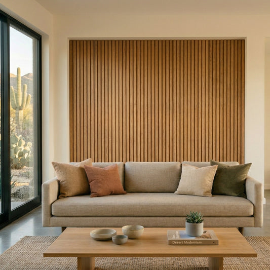 Living Room Small — Wood Slat Wall Package